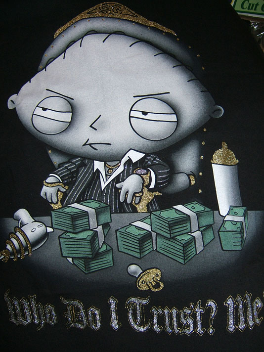 gangster stewie. (Stewie#39;s head only looks