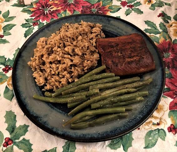Attached picture Salmon with Wild Rice & String Beans.jpg