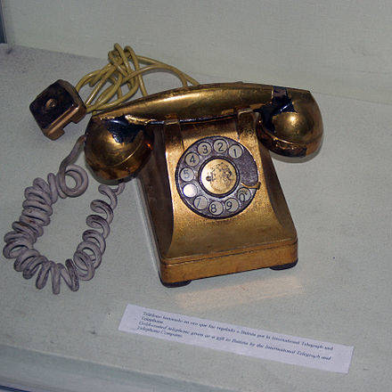 Attached picture 440px-Gold_coated_telephone_batista_ITT_habana.JPG